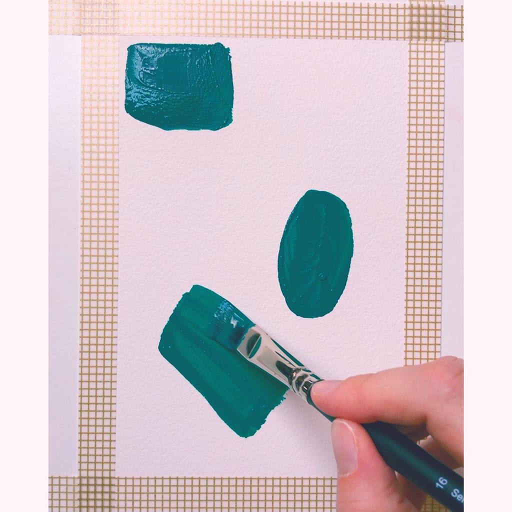 Step 2: Start painting several shaped
