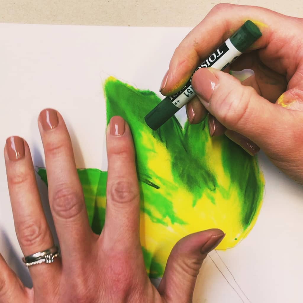Step 5: Use your fingers to blend