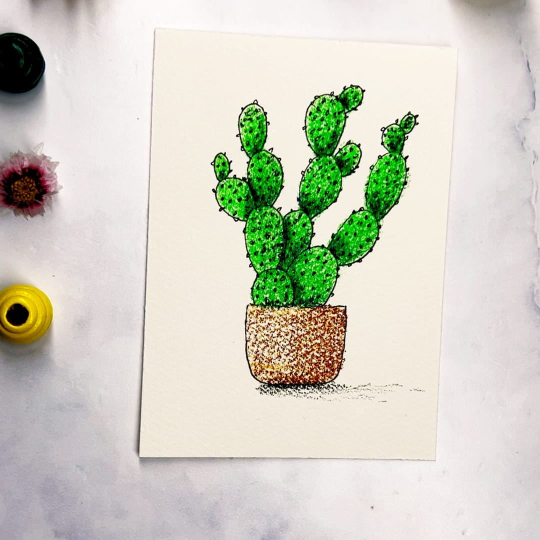 Mindful Drawing for Busy Moms: A Simple Cactus Drawing Tutorial  The  Creative Cooldown