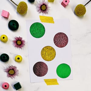 Step 6: Fill your circle with cross-hatching