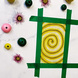 Step 3: Add darker shades around the lines of your spiral for depth