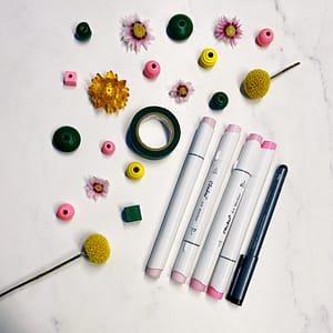 Supplies for the mindful mountains exercise