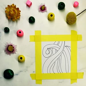 Step 1: Draw some curved lines to create your tentacles