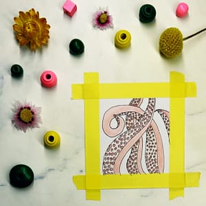 Step 3: Add small circles that represent the suckers.