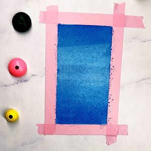 Step 1: Color your background with watercolor
