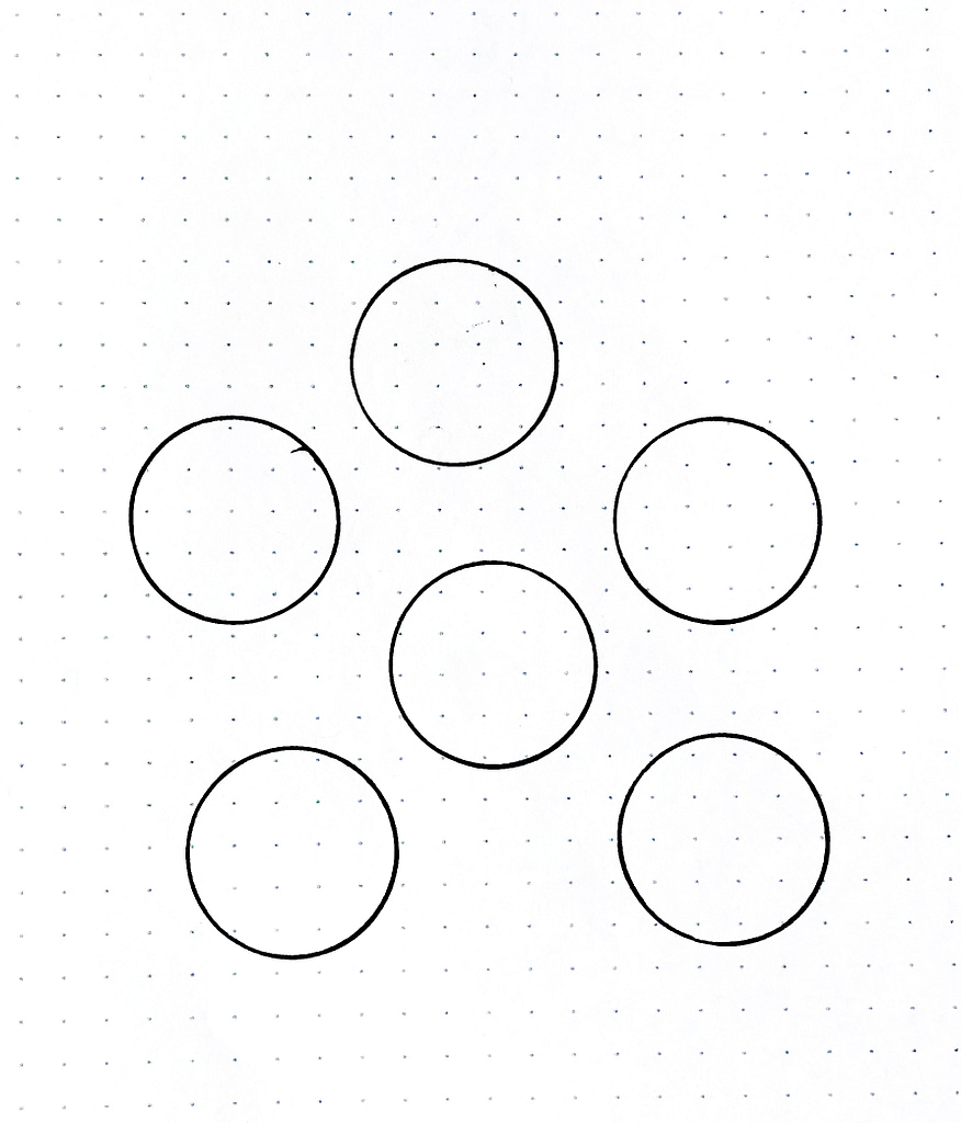 Step1: Draw some circles