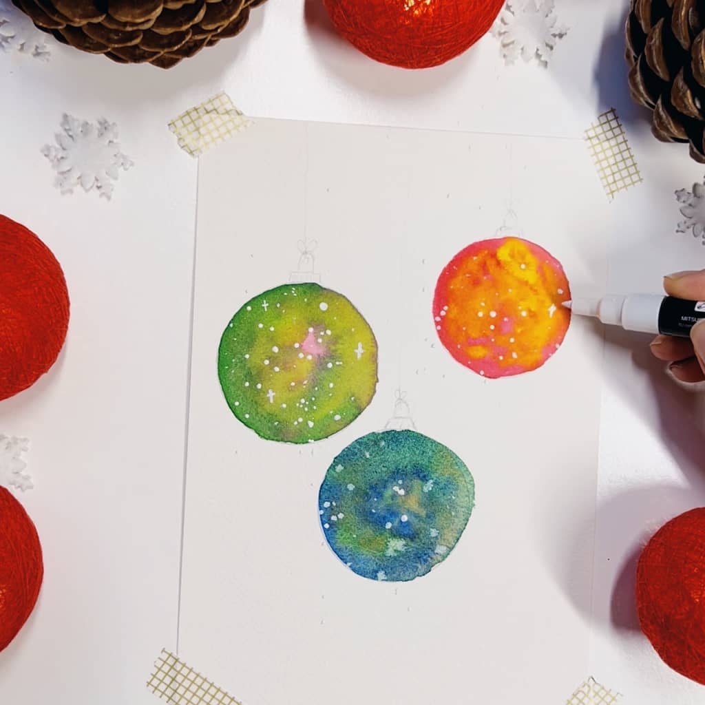 Step 6: Add some extra stars with an acrylic marker