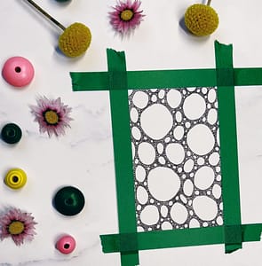 Step 3: Fill up all the white space with mini circles