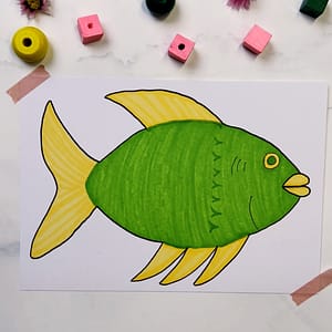 Step 2: Color your fish