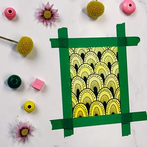 Step 6: Add some lines from your smallest circle to the middle