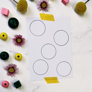 Step 1: Draw a few circles