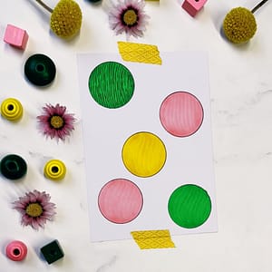 Step 3: Fill your circle with small lines