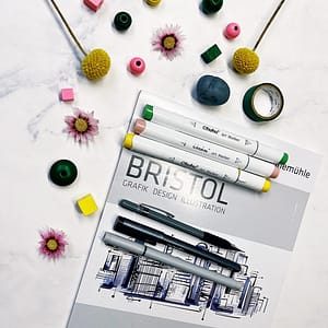 Supplies for the mindful flower power exercise