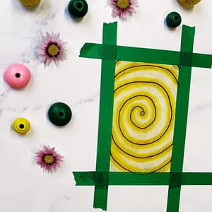 Step 3: Add darker shades around the lines of your spiral for depth