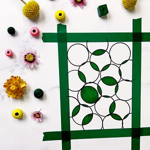 Step 2: Color all the parts where your circles overlap