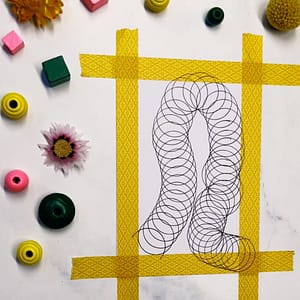 Step 2: Fill your page with a flowy 'path' of circles