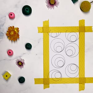 Step 1: Fill your page with circles within circles