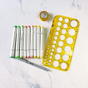 Supplies for the mindful order and chaos exercise