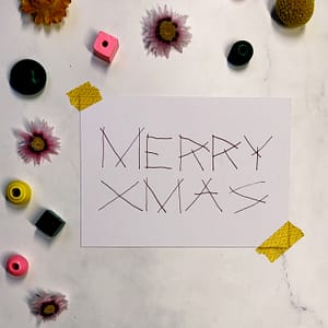 Step 1: Draw some branches to form your letters