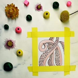 Step 3: Add small circles that represent the suckers.