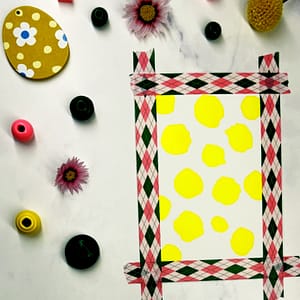 Step 1: Paint yellow watercolor circles