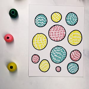 Step 3: Continue until your circles are filled