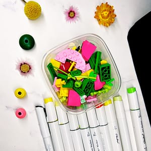 Supplies for the Creative Journey: Drawing a Treasure Map with Your Little One exercise.