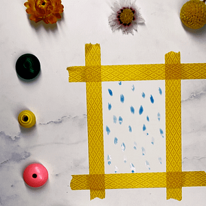 Step 1: Paint your first layer of light raindrops