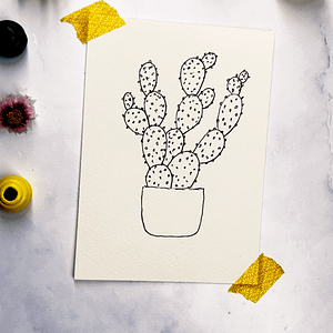 Step 3: Draw small circle squiggles for the spikes