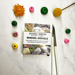 Supplies for the Simple Watercolor Mountains for Stress Relief exercise
