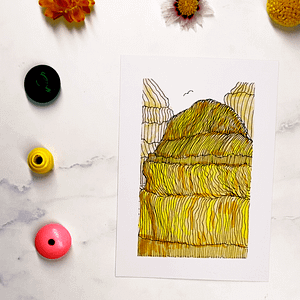 Step 3: Gently add color to the layers