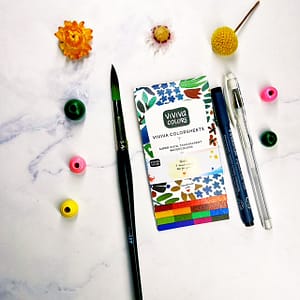 Supplies for A Simple Eye Art Exercise to Relax