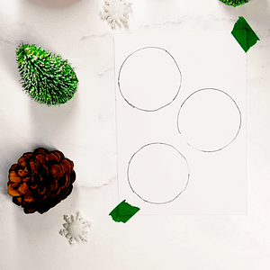 Step 1: Trace a round object and create some circles