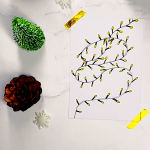 Step 4: Color the light bulbs a dark yellow