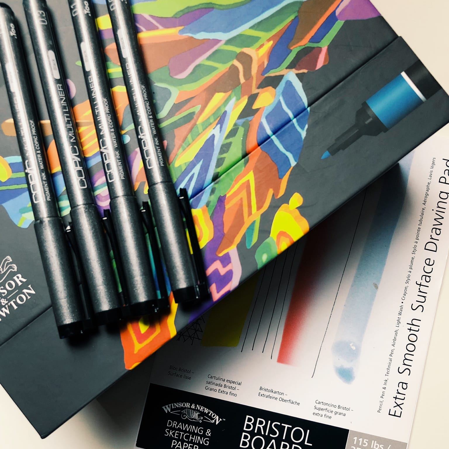 Supplies for the mindful chameleon pattern exercise