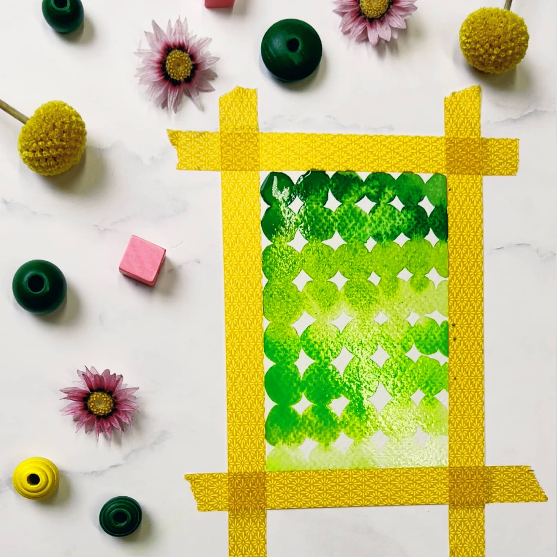 Step 2: Fill your whole page with small circles with slightly different colors