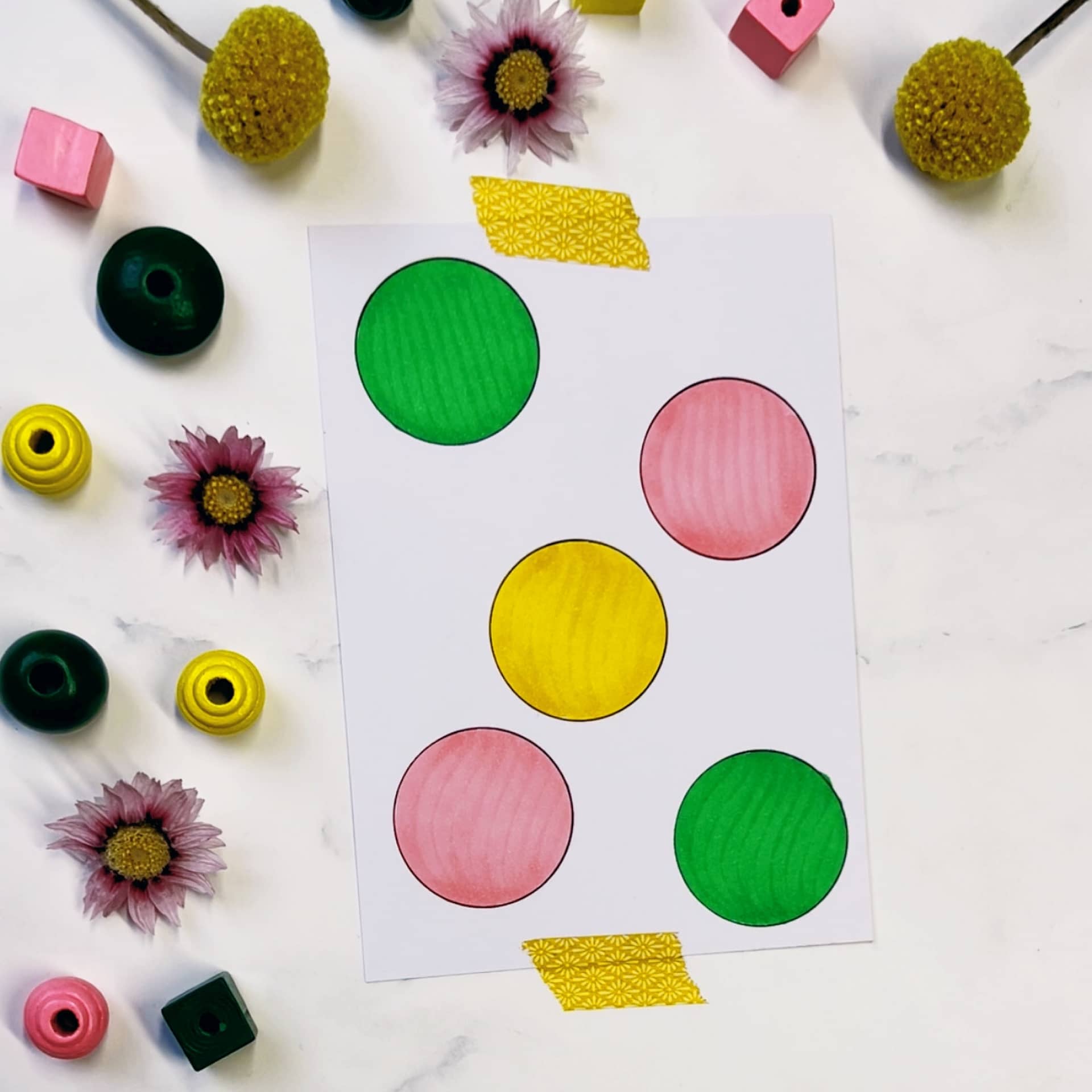 Step 2: color your circles