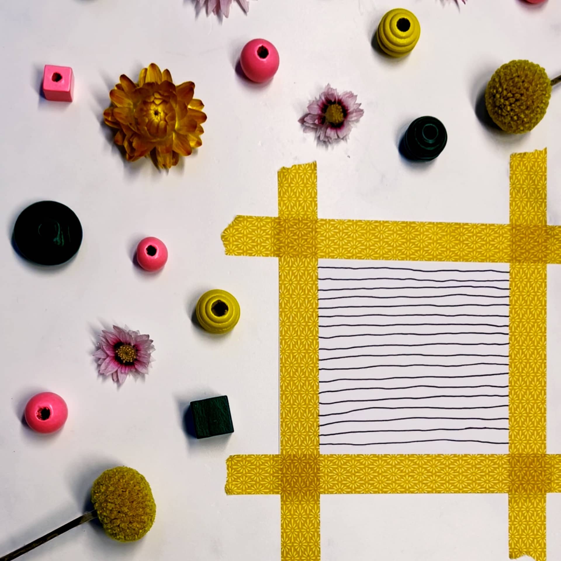 Step 1: Fill your page with horizontal lines