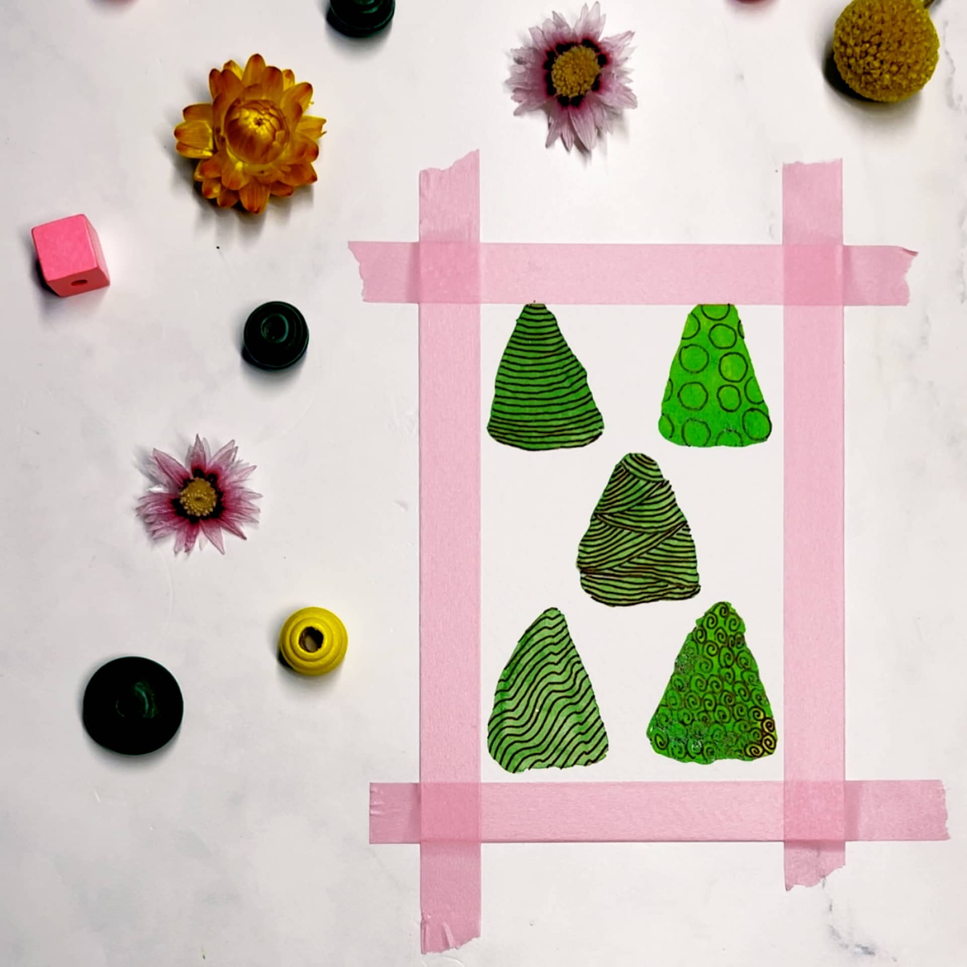 Step 2: Fill your shapes with patterns