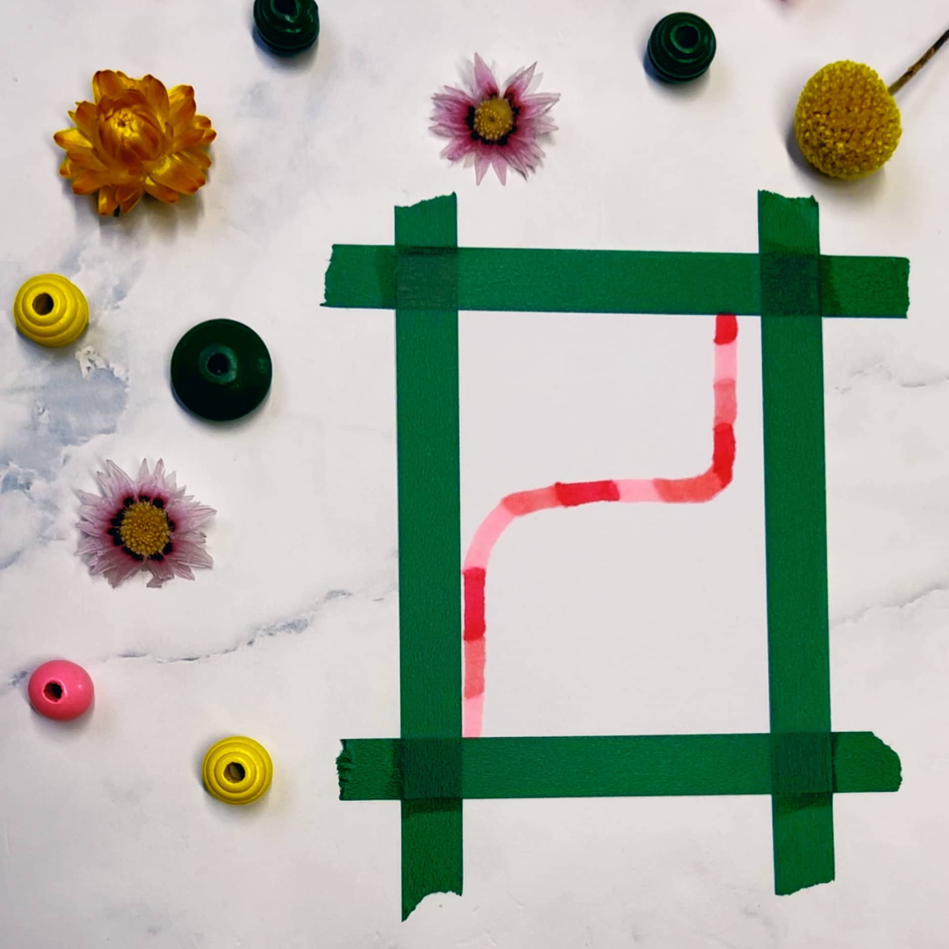 Step 1: Draw a line with multiple colors