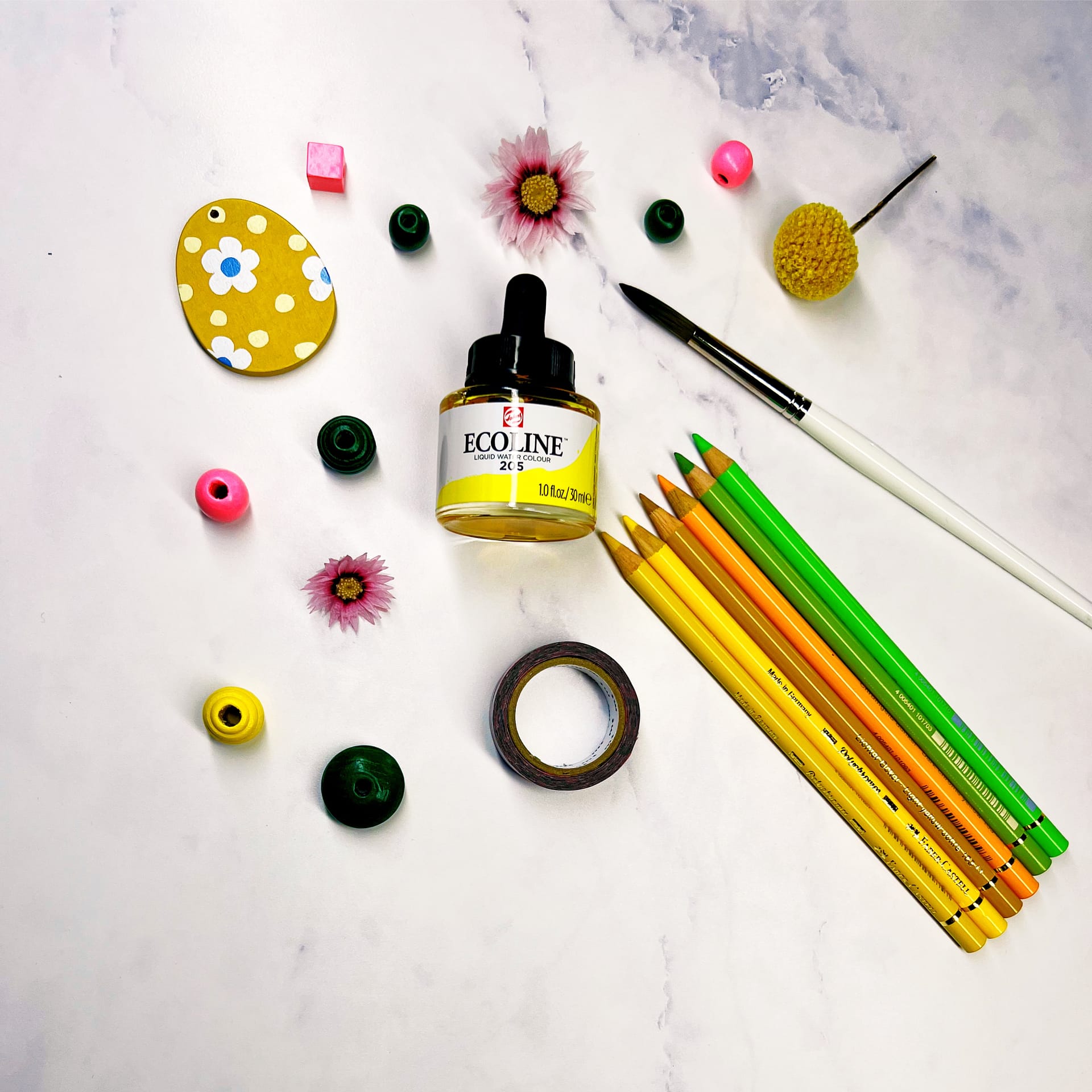 Supplies for the playful and adorable Easter exercise.