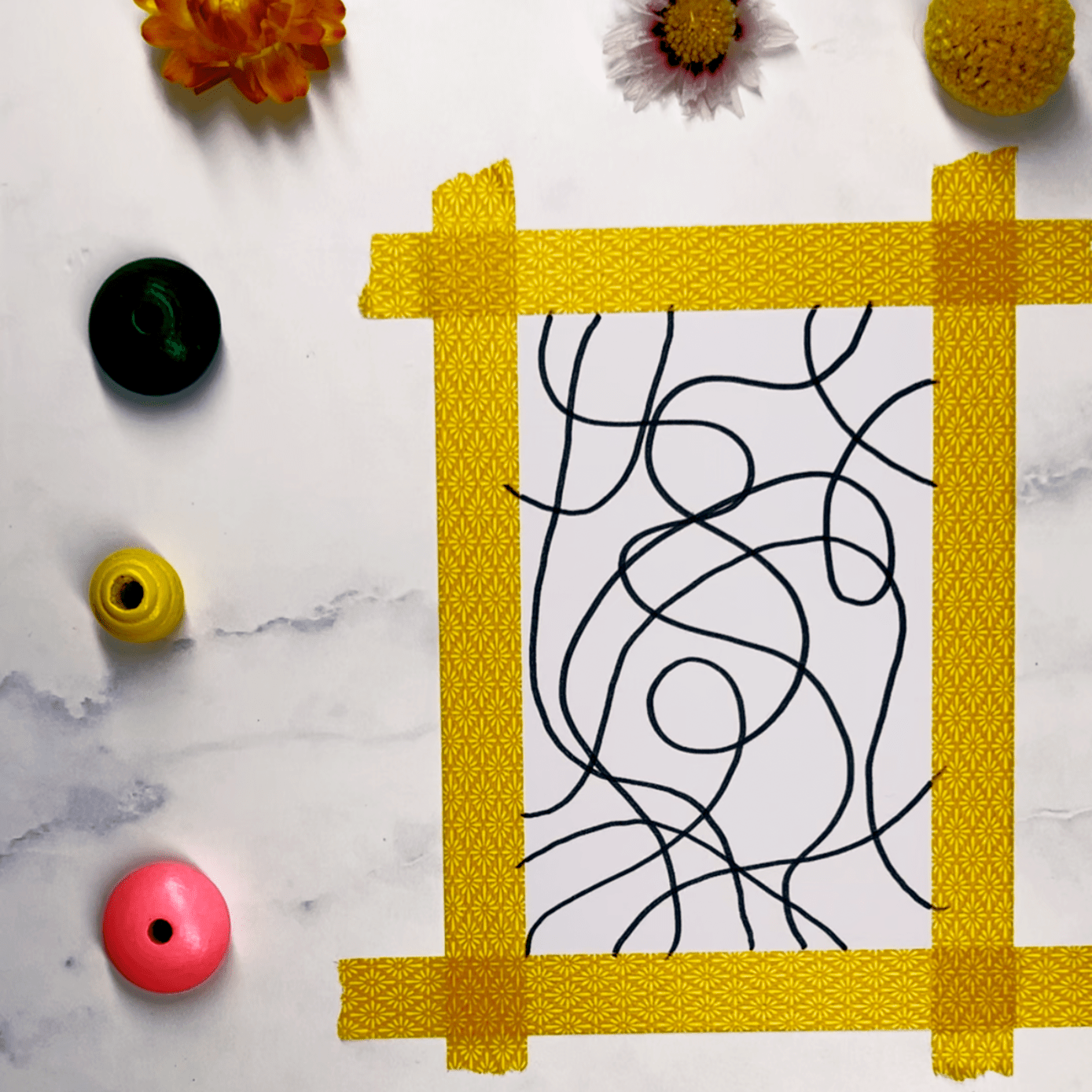 Step 1: Fill your page with free-form lines