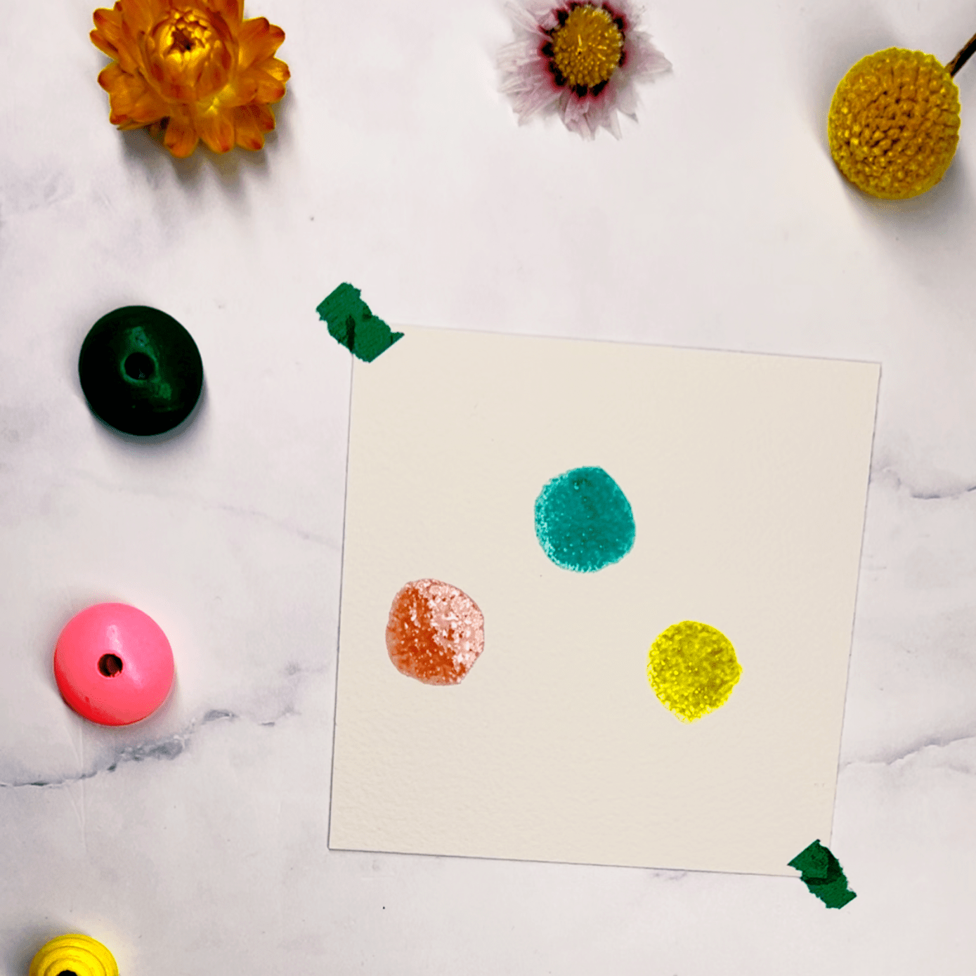 Step 1: Paint a few circles on your page