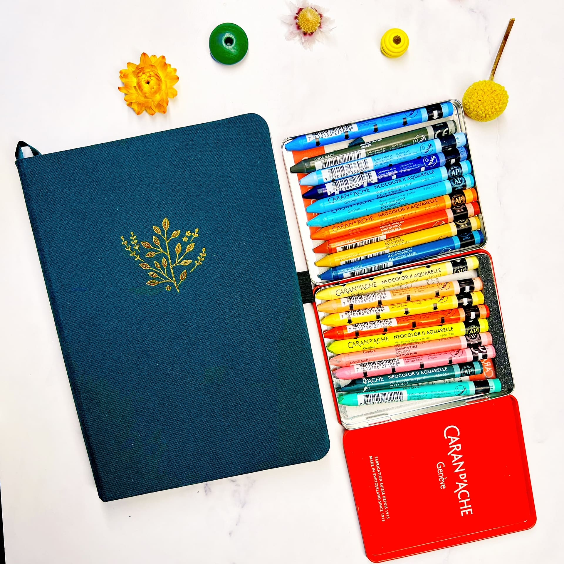 Supplies for the Soothing Circles: Bilateral Drawing for Moms exercise