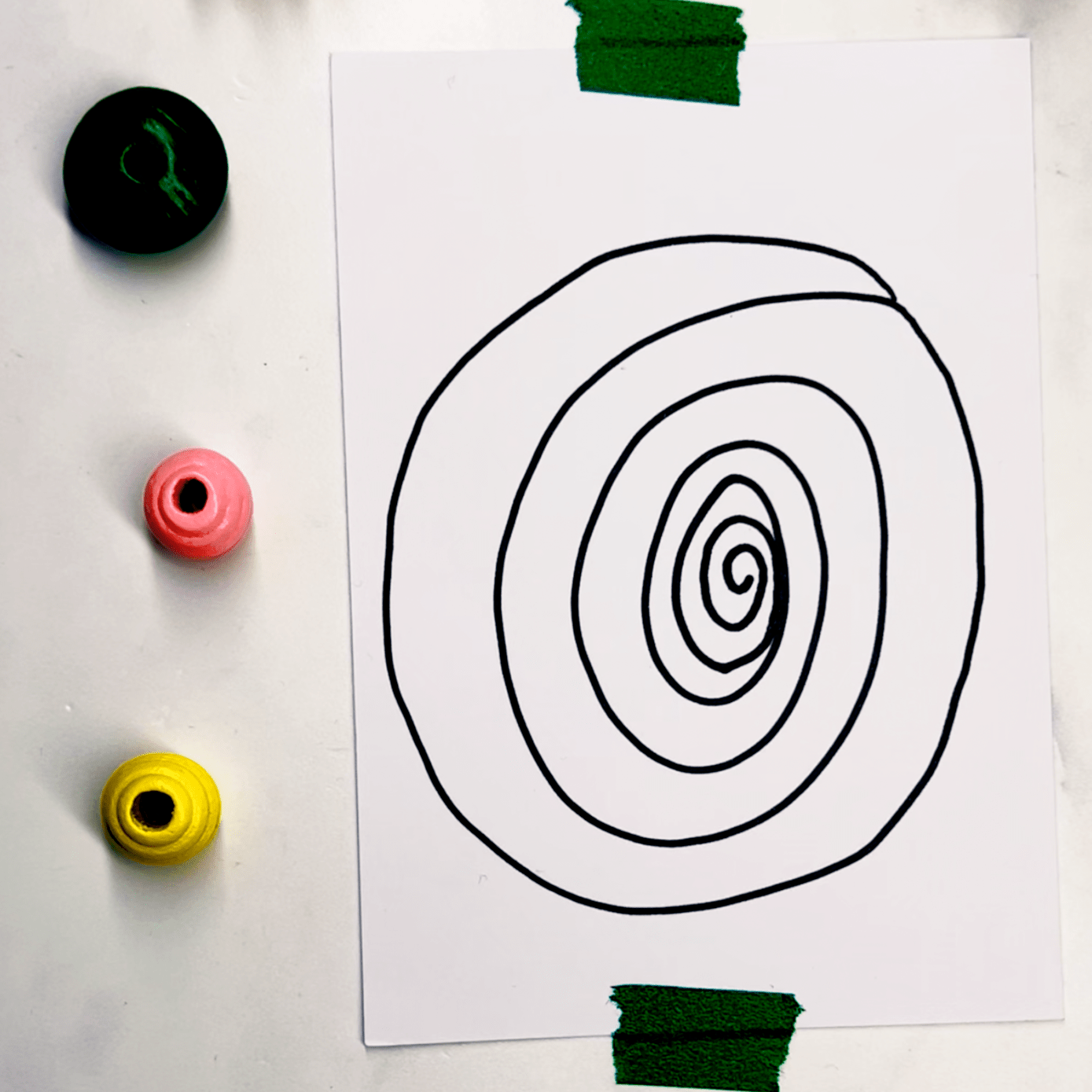 Step 1: Draw a rough spiral