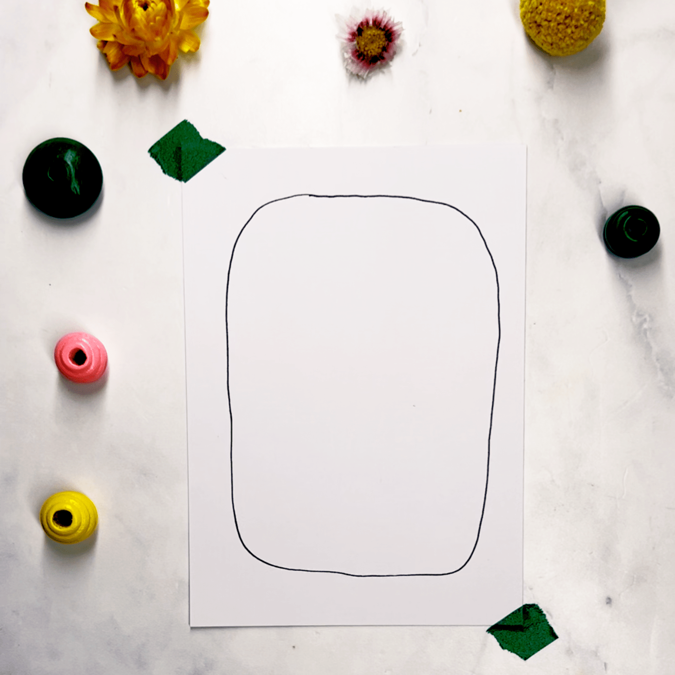 Step 1: Draw a wobbly rectangle