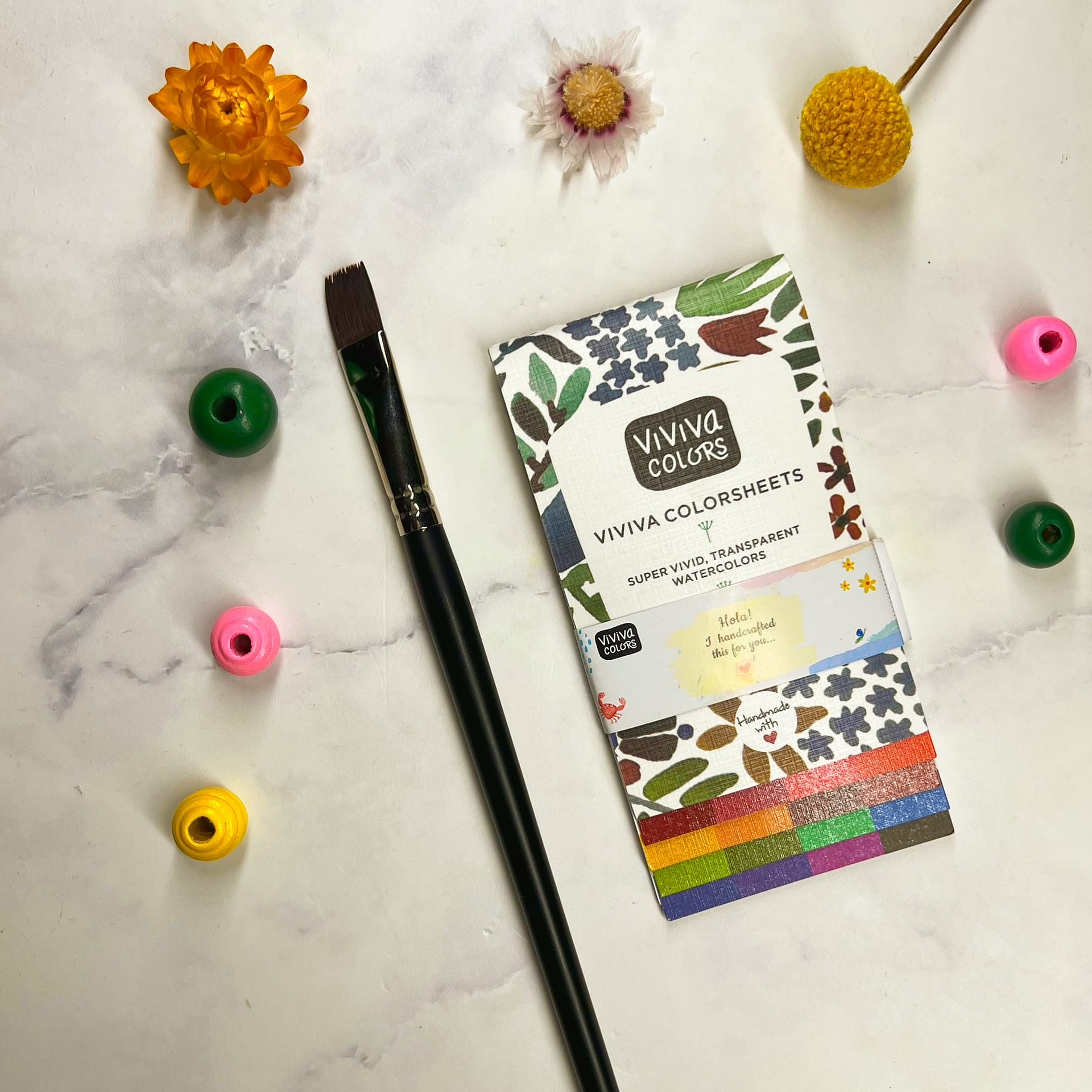 Supplies for the Curved Line Painting: A Simple, Calming Exercise for Moms exercise