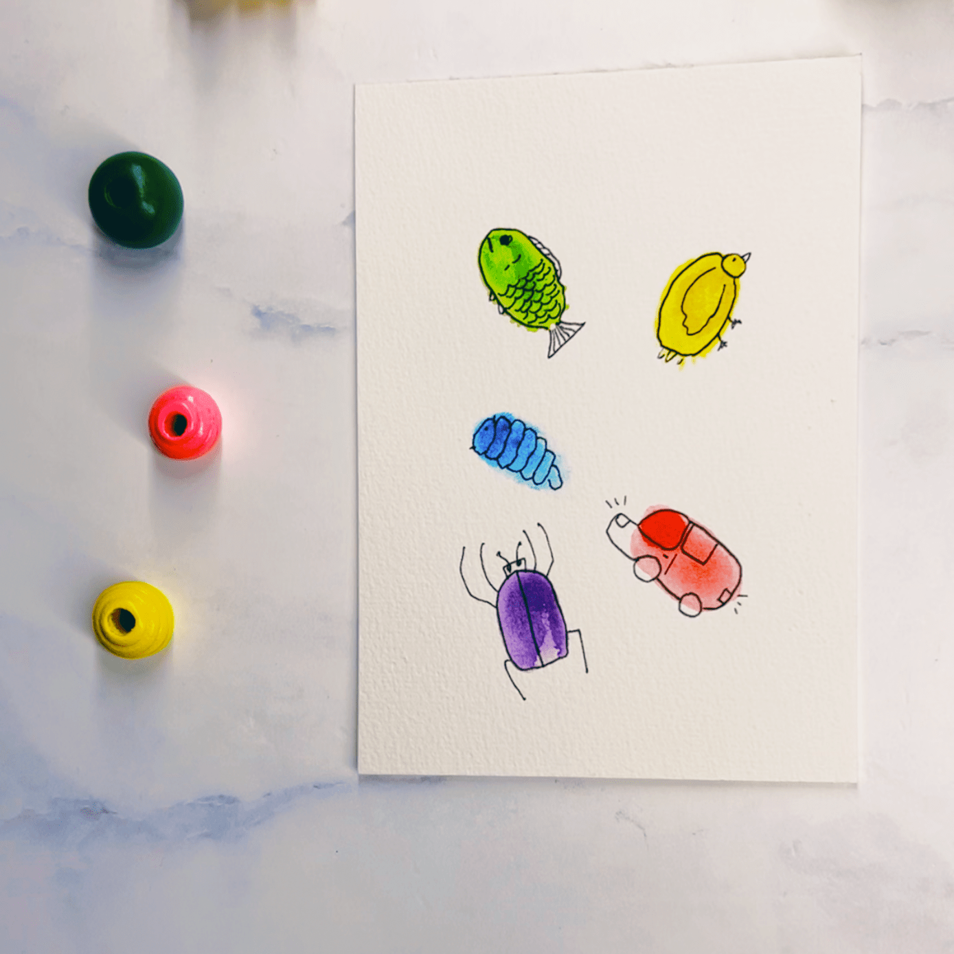 Step 4: See shapes and draw them to turn your fingerprints into art